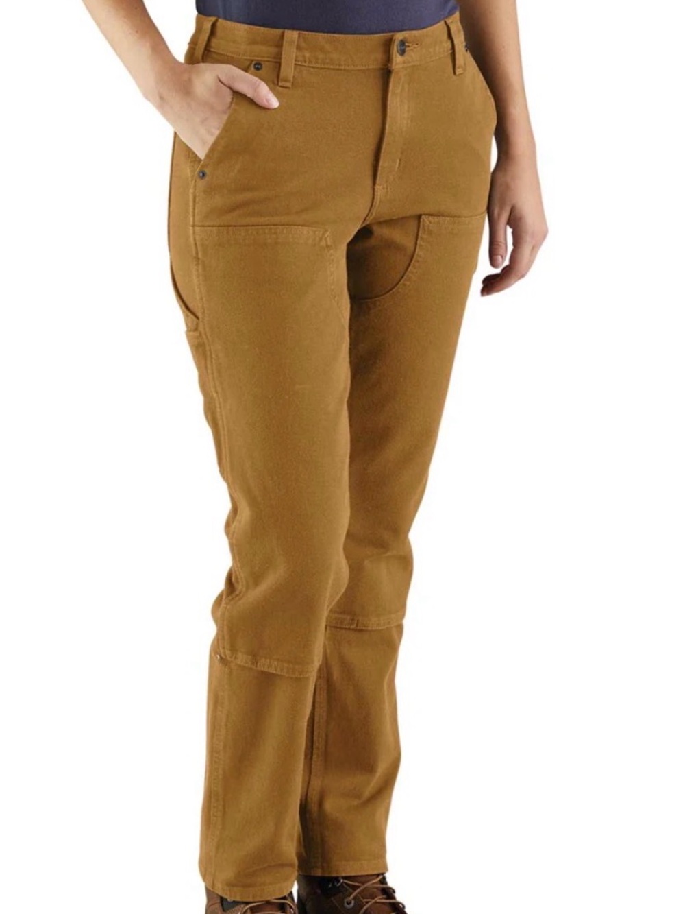 Carhartt pants women’s 8 Heavy Canvas Carpenter 104296 - BRN straight